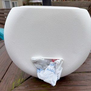 Tupperware Vintage Plastic Grocery Shopping Bag Saver Holder Wall Mount